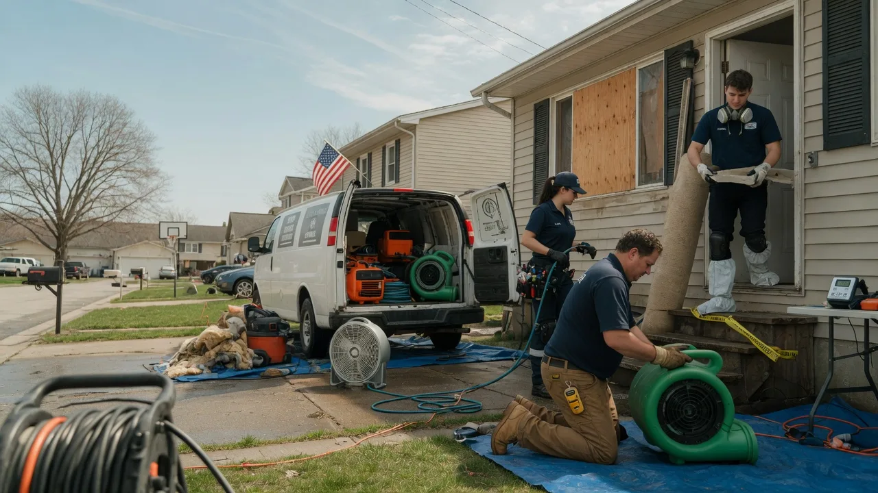 Water Damage Restoration in Burket, IN near me